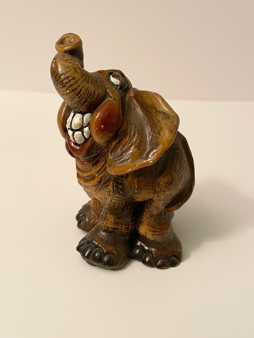 VTG 1985 John Raya Beasties of the Kingdom Ella Elephant Big Teeth Figurine